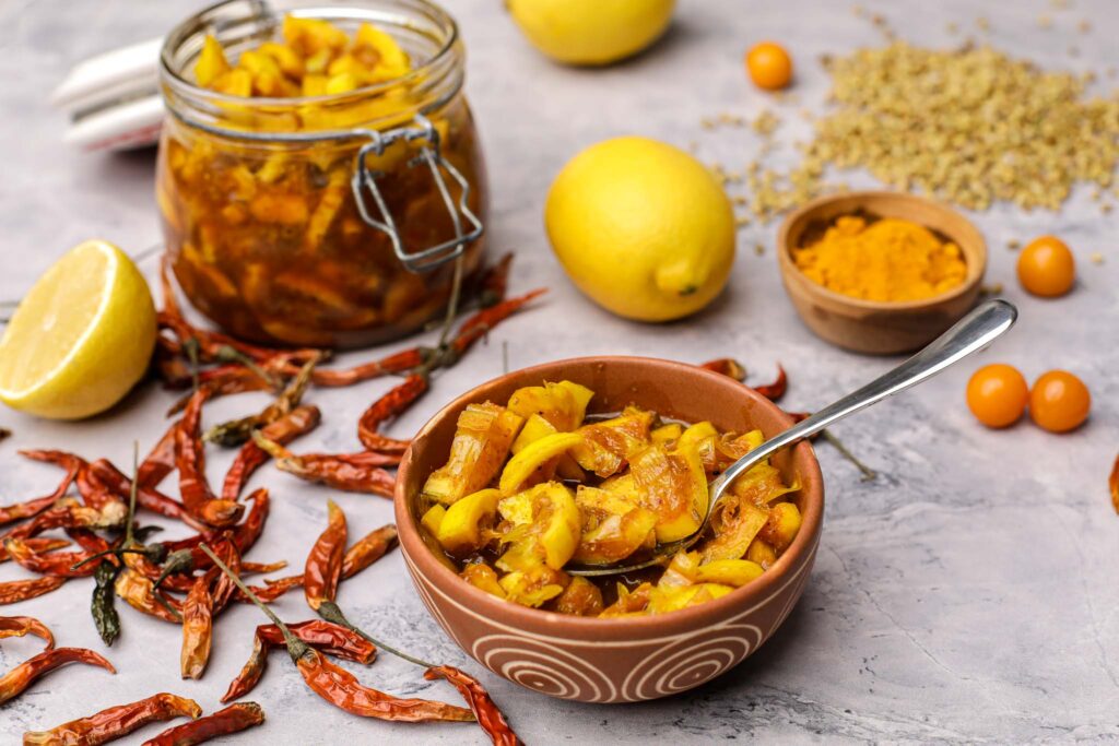 Instant Indian Style Lemon Pickle, sweet and sour, nimbu ka achaar_3